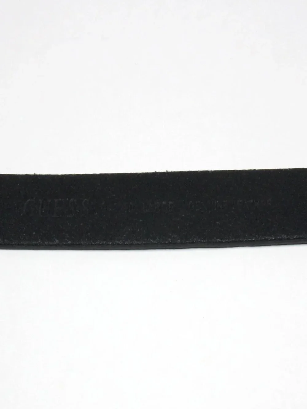 Guess Women's Large Rhinestone Bling G Black Genuine Leather Belt 943210